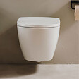 GEBERIT - Pack WC Bati Geberit  Duofix Bati-support Geberit UP320 + cuvette Roca sans bride + abattant Soft Close + Plaque Chrome - vignette