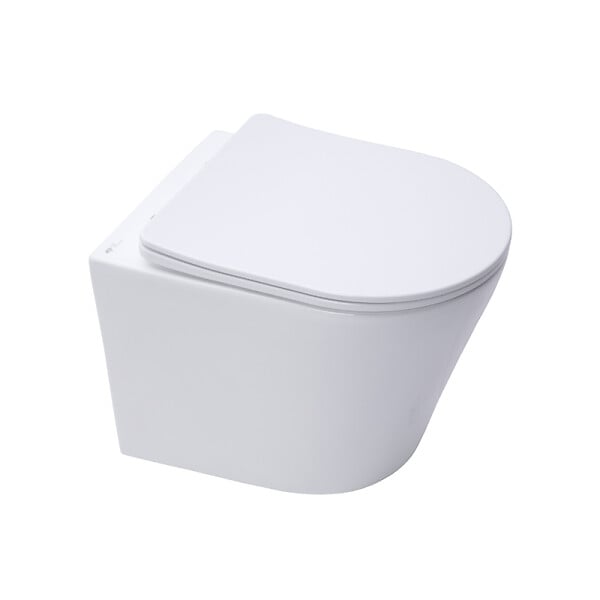 GEBERIT - Duofix pack WC bâti-support + WC suspendu sans bride Swiss Aqua Technologies avec abattant SoftClose + plaque (GEBSTINWR01-FR) - large