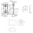 GROHE - Rapid SL pack WC bâti-support autoportant + WC suspendu sans bride Ceramia avec abattant SoftClose + plaque (GRRCE14WT03FR-FS) - vignette
