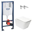 GROHE - Rapid SL pack WC bâti + WC suspendu sans bride Swiss Aqua Technologies avec abattant SoftClose + plaque (GRRSTINFWR01MAN-FR) - vignette