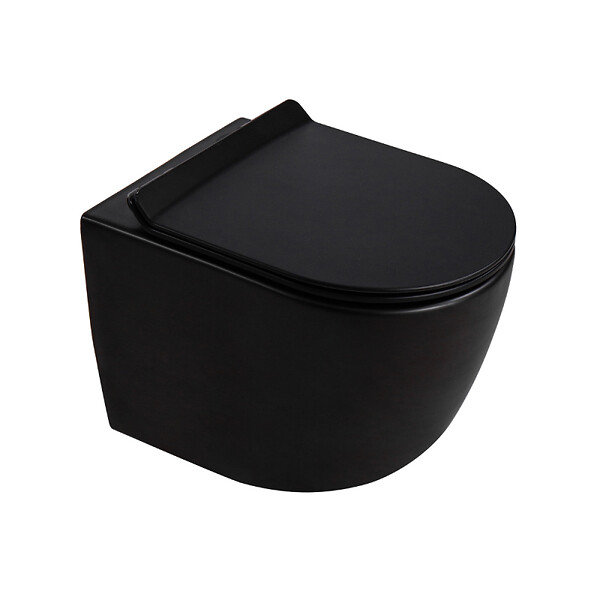 GEBERIT - Duofix Pack WC bâti-support + WC suspendu sans bride Ceramia PixL avec abattant SoftClose + plaque (GEBCEPXBMT01FR-FS) - large