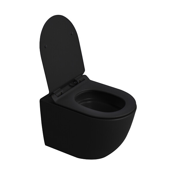 GEBERIT - Duofix Pack WC bâti-support + WC suspendu sans bride Ceramia PixL avec abattant SoftClose + plaque (GEBCEPXBMT01FR-FS) - large