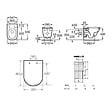 VILLEROY & BOCH - ViConnect Pro S pack WC bâti-support + WC suspendu sans bride Roca avec abattant SoftClose + plaque (VBROGAWR02-FR) - vignette