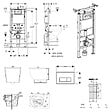 GEBERIT - Duofix pack WC bâti-support 112 cm + WC suspendu sans bride Ceramia PixL avec abattant SoftClose + plaque (GEBCEPXBMT04-FR) - vignette
