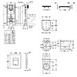 GROHE - Solido pack WC bâti-support autoportant + WC sans bride Grohe avec abattant SoftClose + plaque (GRGRWR05-FR) - vignette
