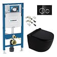GEBERIT - Duofix pack WC bâti-support + WC suspendu sans bride Ceramia PixL avec abattant SoftClose + plaque (GEDCEPXBMT06-FR) - vignette