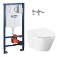 GROHE - Grohe Rapid SL pack WC bâti-support + WC suspendu sans bride Grohe avec abattant SoftClose + plaque (GRGRWR03-FR) - vignette