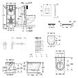 GROHE - Grohe Rapid SL pack WC bâti-support + WC suspendu sans bride Grohe avec abattant SoftClose + plaque (GRGRWR03-FR) - vignette