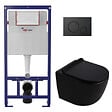 SWISS AQUA TECHNOLOGIES - Pack WC bâti-support + WC suspendu sans bride Ceramia PixL avec abattant SoftClose + plaque (STECEPXBMT01-FR) - vignette