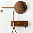 ESSEBAGNO - Molette colonne de douche encastrée mécanique cuivre brossé - vignette