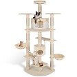TECTAKE - Arbre à Chat FIPPI 201 cm beige/blanc - vignette