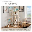 TECTAKE - Arbre à Chat FIPPI 201 cm beige/blanc - vignette