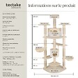 TECTAKE - Arbre à Chat FIPPI 201 cm beige/blanc - vignette