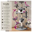 TECTAKE - Arbre à Chat FIPPI 201 cm gris/blanc - vignette