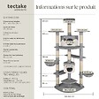 TECTAKE - Arbre à Chat FIPPI 201 cm gris/blanc - vignette