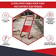 ATOLE - Support pour coffret électrique de chantier – ATOLE – Compatible Monophasé & Triphasé – Socle Métallique 635 x 265 mm - vignette