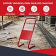 ATOLE - Support pour coffret électrique de chantier – ATOLE – Compatible Monophasé & Triphasé – Socle Métallique 635 x 265 mm - vignette
