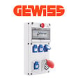 BATILEC - GEWISS Coffret de chantier triphasé IP44 avec différentiel 3MA et prises multiples - vignette