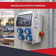 ATOLE - Coffret de Chantier Monophasé 250V ATOLE - 4 Prises NF 2P+T - 16A - 9 Modules - Coffret Électrique avec câble - vignette