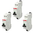ABB - ABB Lot de 3 disjoncteurs automatiques Ph+N raccordement Rapide 20A-4,5Ka - vignette