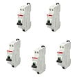 ABB - Lot de 5 disjoncteurs automatiques Ph+N raccordement Rapide 16A-4,5Ka-ABB - vignette