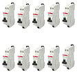 ABB - Lot de 10 disjoncteurs automatiques Ph+N raccordement Rapide 10A-4,5Ka-ABB - vignette