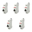 ABB - Lot de 5 disjoncteurs Ph+N raccordement Vis 16A-4,5Ka - Courbe  C-ABB - vignette