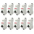 ABB - ABB Lot de 10 disjoncteurs automatiques Ph+N raccordement Rapide 20A-4,5Ka - vignette
