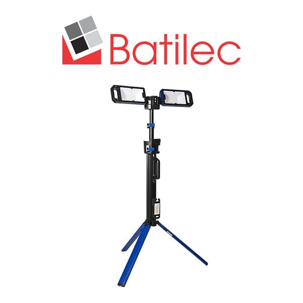 BATILEC - Projecteur Trépied Rechargeable 5000 lm – Télescopique, Compact et Puissant - large