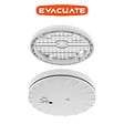 EVACUATE - EVACUATE Détecteur de fumée NF Slim avec support multi, autonomie et garantie 10 ans - vignette