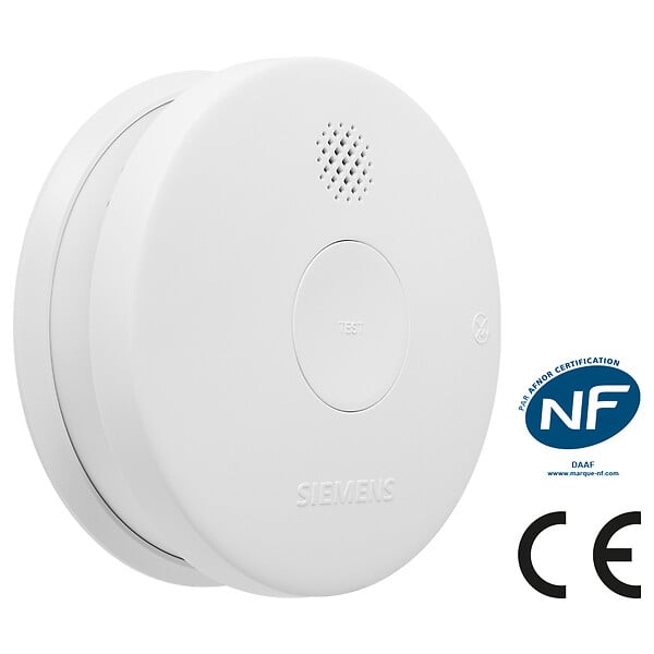 SIEMENS - SIEMENS Détecteur de fumée 5TC1292-6 NF autonomie 5 ans garantie 3 ans - large