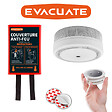 EVACUATE - Détecteur de fumée NF autonomie 10 ans + support magnétique + couverture anti-feu 1,20x1,20 M-EVACUATE - vignette