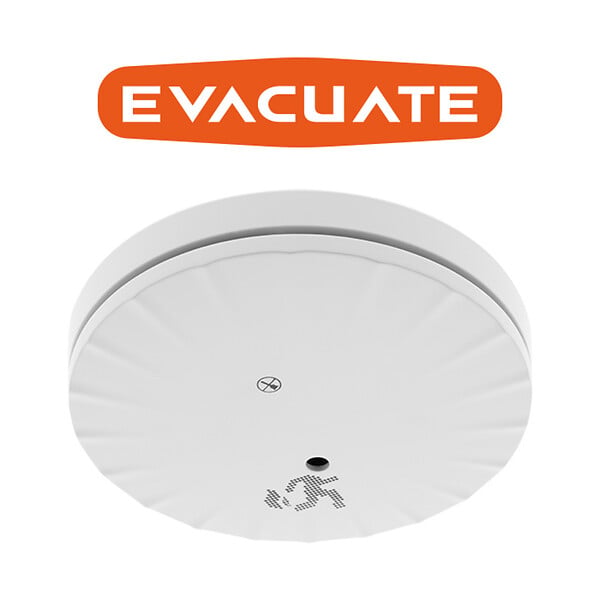 EVACUATE - EVACUATE Détecteur de fumée NF Slim autonomie et garantie 10 ans - large
