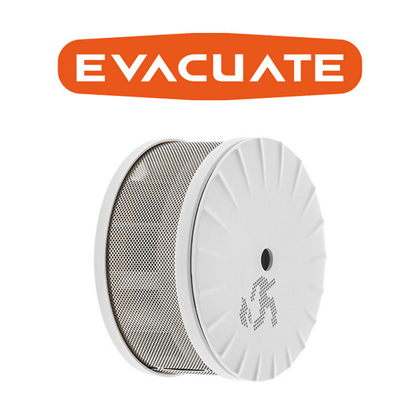 EVACUATE - EVACUATE Détecteur de fumée mini design NF autonomie et garantie 10 ans - large