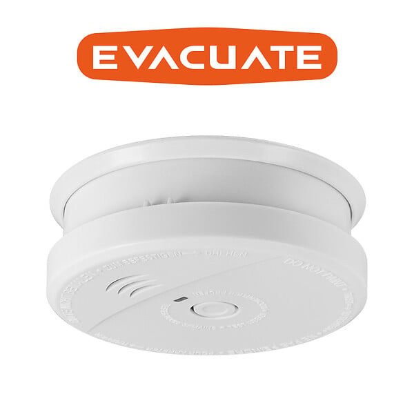 EVACUATE - Lot de 3 détecteurs de fumée NF autonomie 5 ans-EVACUATE - large