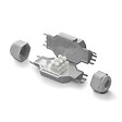 RAYTECH - RAYTECH Boite étanche FRED forme L pour 3 câbles de 2,5 mm² - vignette