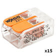 WAGO - WAGO Sachet de 15 bornes S221 2 entrées WAGO de connexion automatique, blister pratique pour installations électriques - vignette
