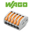 WAGO - Sachet de 15 bornes de connexion automatique 5 entrées S222 - vignette