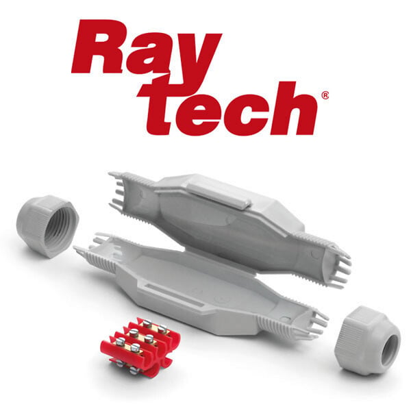 RAYTECH - RAYTECH Boite étanche BETTY/4 forme L pour 5 câbles de 4 mm² - large