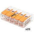 WAGO - WAGO Pot de 100 bornes de connexion automatique S221 2,3 et 5 entrées - vignette