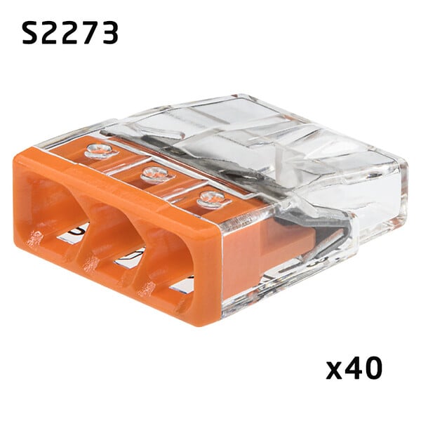WAGO - WAGO Pot 100 bornes de connexion automatique S221 et S2273 (KNX) - large