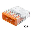 WAGO - Pot panaché de 50 bornes de connexion automatique 2, 3, 5 et 8 entrées S2273 - vignette