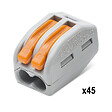 WAGO - Malette de 80 bornes de connexion S222 2, 3, et 5 entrées pour fils souples et rigides - vignette