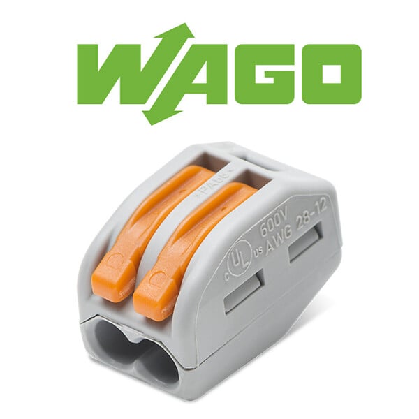 WAGO - Bornes de connexion automatique S222 2 entrées par 50 - large