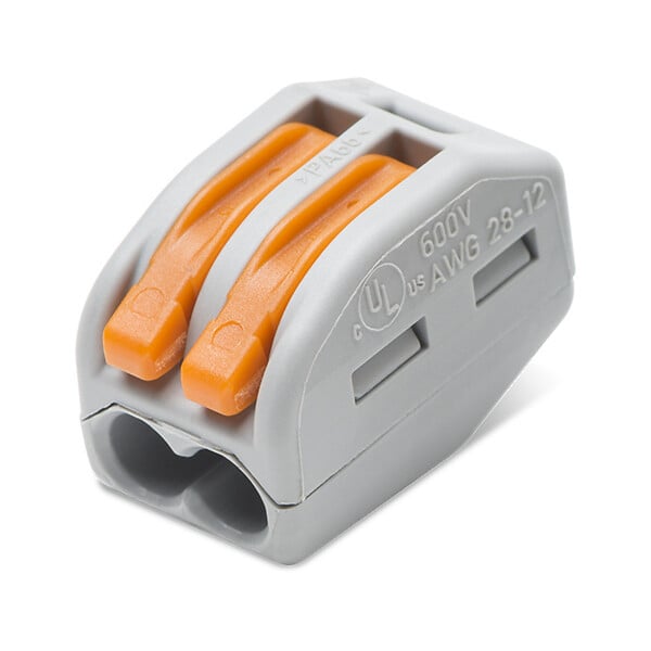 WAGO - Bornes de connexion automatique S222 2 entrées par 50 - large