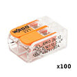 WAGO - Bornes de connexion automatique S221 2 entrées par 100 - vignette
