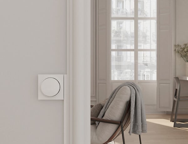 FONTINI - FONTINI Bouton poussoir blanc Neo Evo saillie complet, design moderne et fonctionnel - large