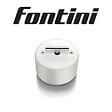 FONTINI - FONTINI Va-et-vient métal chrome porcelaine blanche DO - vignette