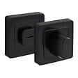 AYR - Lot de 2 poignées CANELA noir mat + 2 rosaces condamnation  noir mat-AYR - vignette