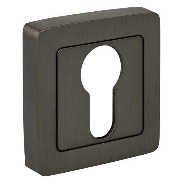 AYR - AYR Lot de 2 poignées MAXIM graphite mat + 2 rosaces cylindre graphite mat - large